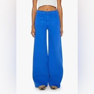 Mother Jeans Women's 27 Patch Pocket Wide Leg High Rise